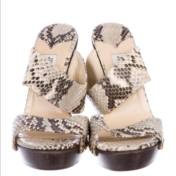 Jimmy Choo Python studded heels - Picture 2 of 4